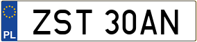 Trailer License Plate